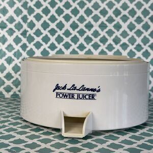 JACK LALANNE POWER JUICER PARTS RECEPTACLE WITH JUICE SPOUT FOR CL-003AP‎ White